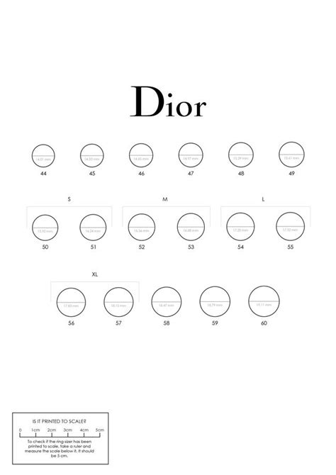 dior ring size